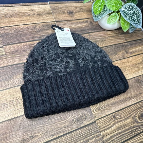 NWT Lululemon Ombre Knit Textured Beanie O/S (Black Grey) - Picture 2 of 13